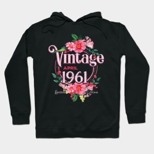 April birthday vintage 1961 Hoodie